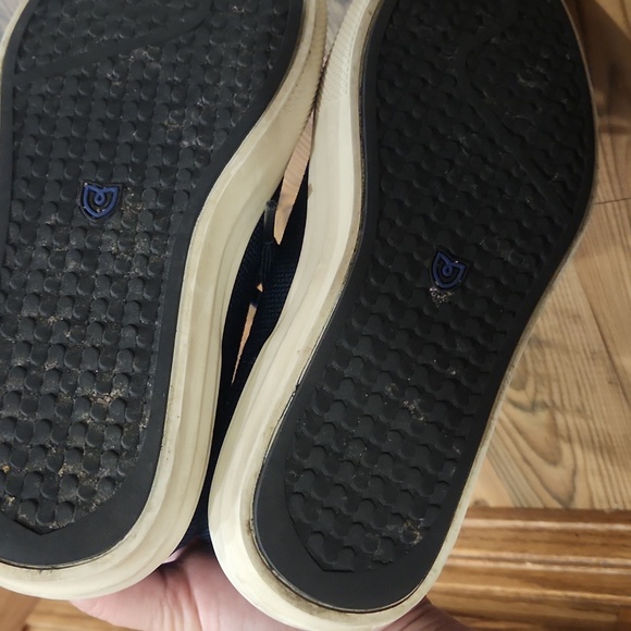 Rothy's Casual Weekend Sneaker Woven Washable Lightweight RS02 Navy White Size 7 - Picture 6 of 8